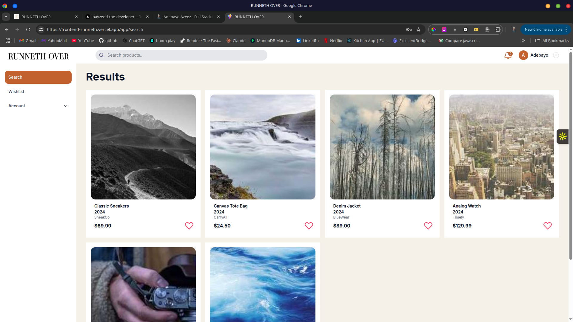 Runneth Over - Global Fashion Marketplace